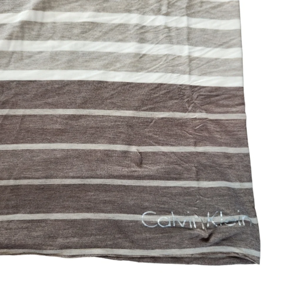 Calvin Klein Striped Infinity Scarf